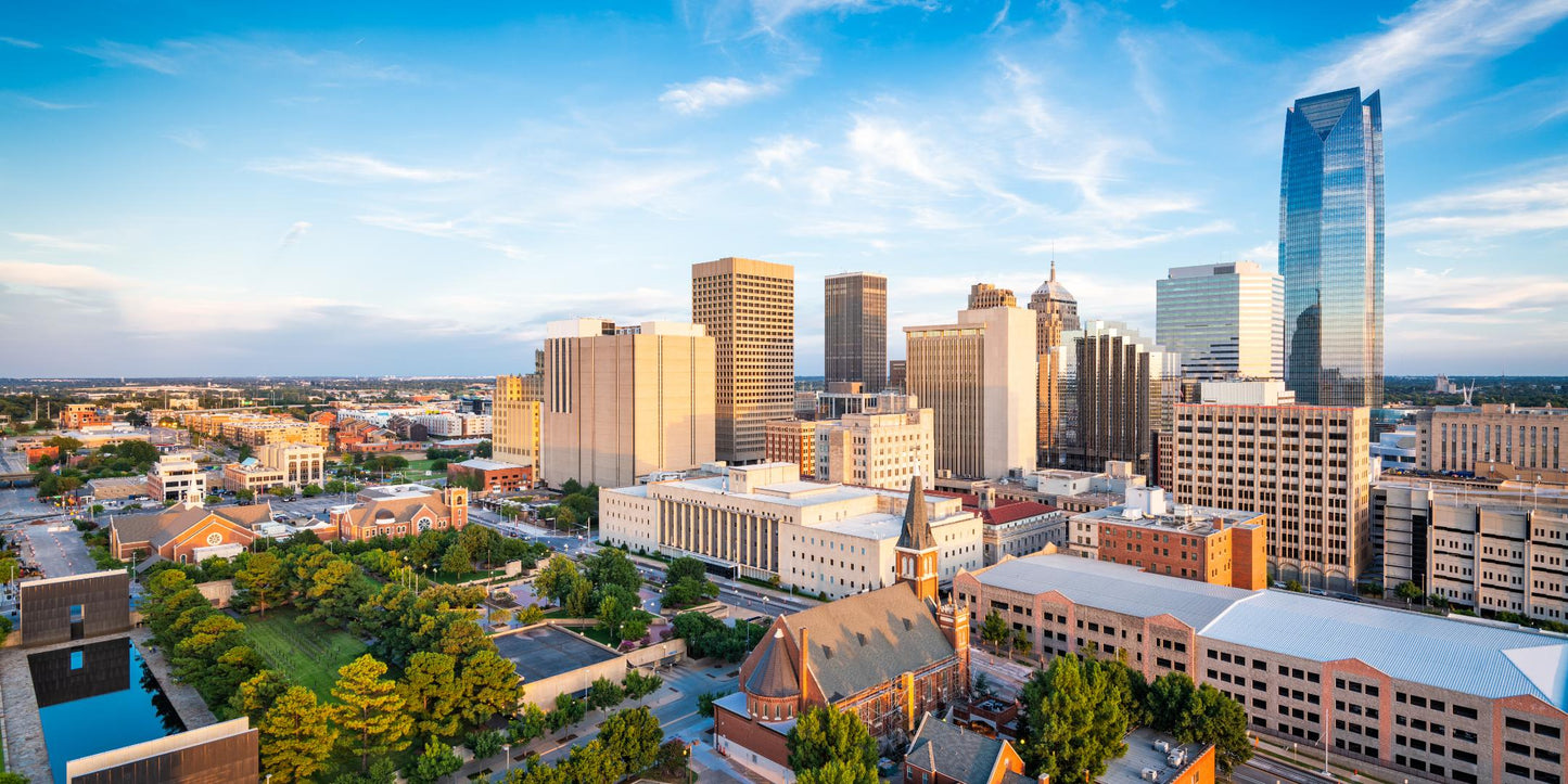 Oklahoma City skyline — The Lauren Ashtyn Collection pop-up hair salon