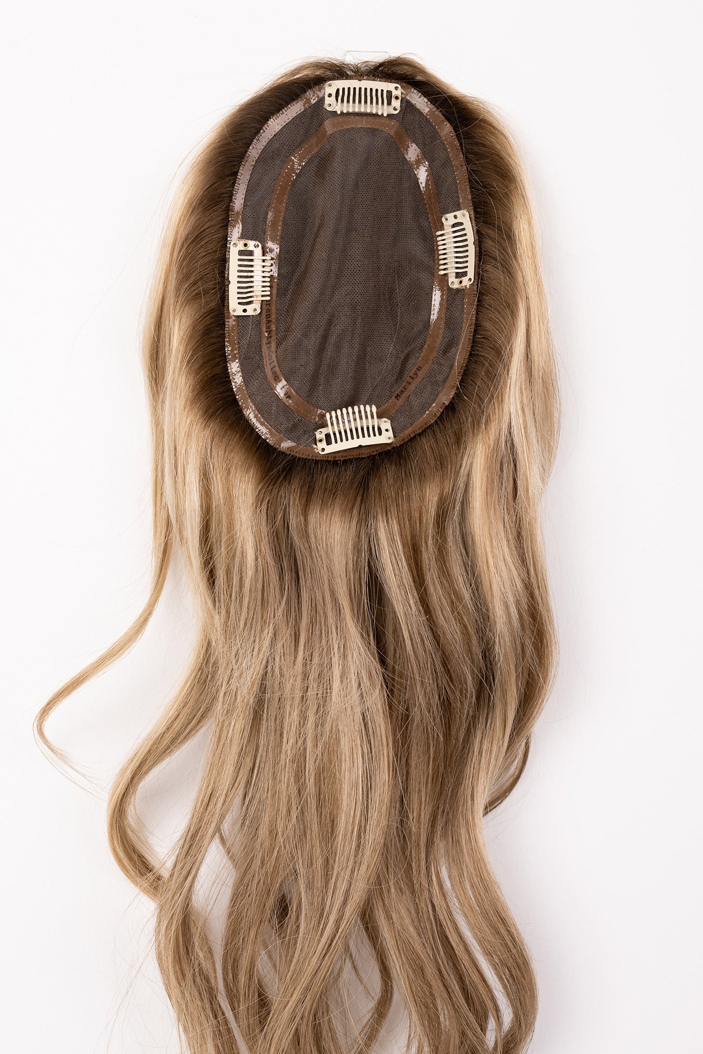 "Cognac Veil" 12-18" Full Volume Topper