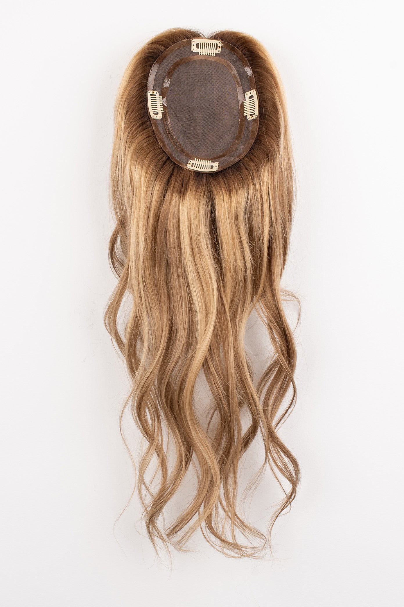 "Soft Berry Blonde" 12-18" Full Volume Topper