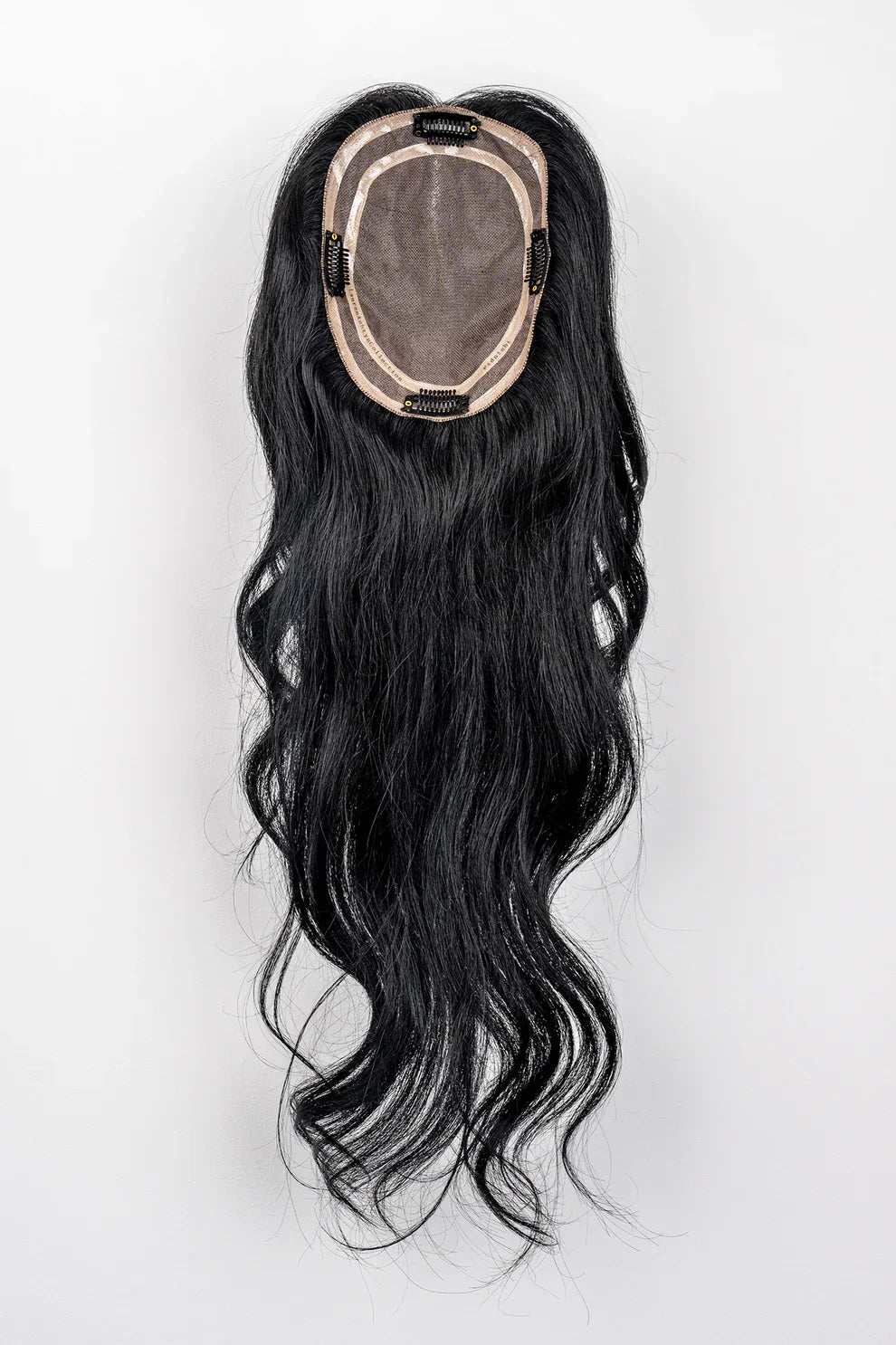 Image of our dark brown lace hair topper.