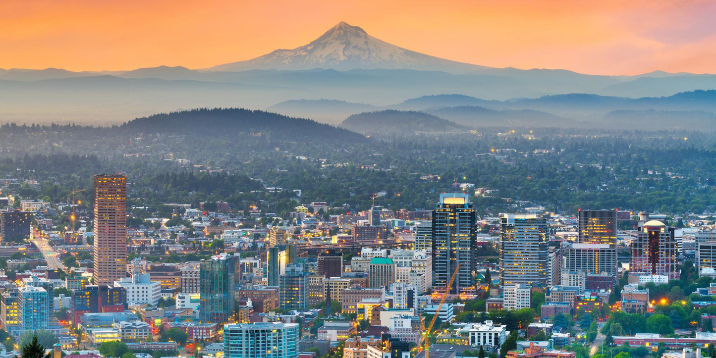 Portland skyline — The Lauren Ashtyn Collection pop-up hair salon