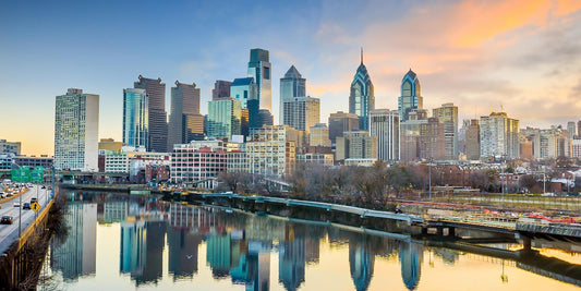 Philadelphia skyline — The Lauren Ashtyn Collection pop-up hair salon