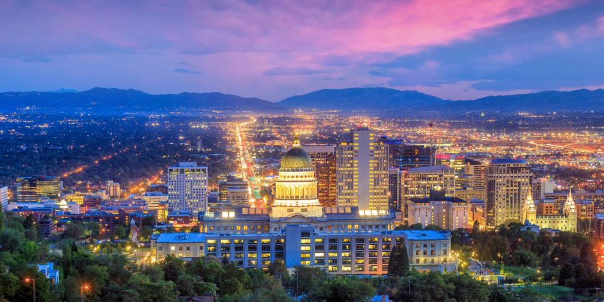 Salt Lake City skyline — The Lauren Ashtyn Collection pop-up hair salon