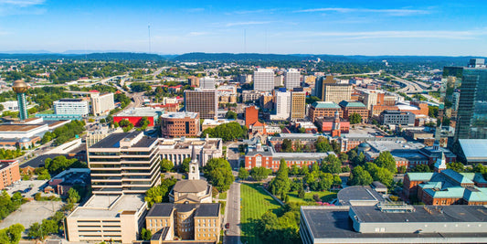 Knoxville skyline — The Lauren Ashtyn Collection pop-up hair salon