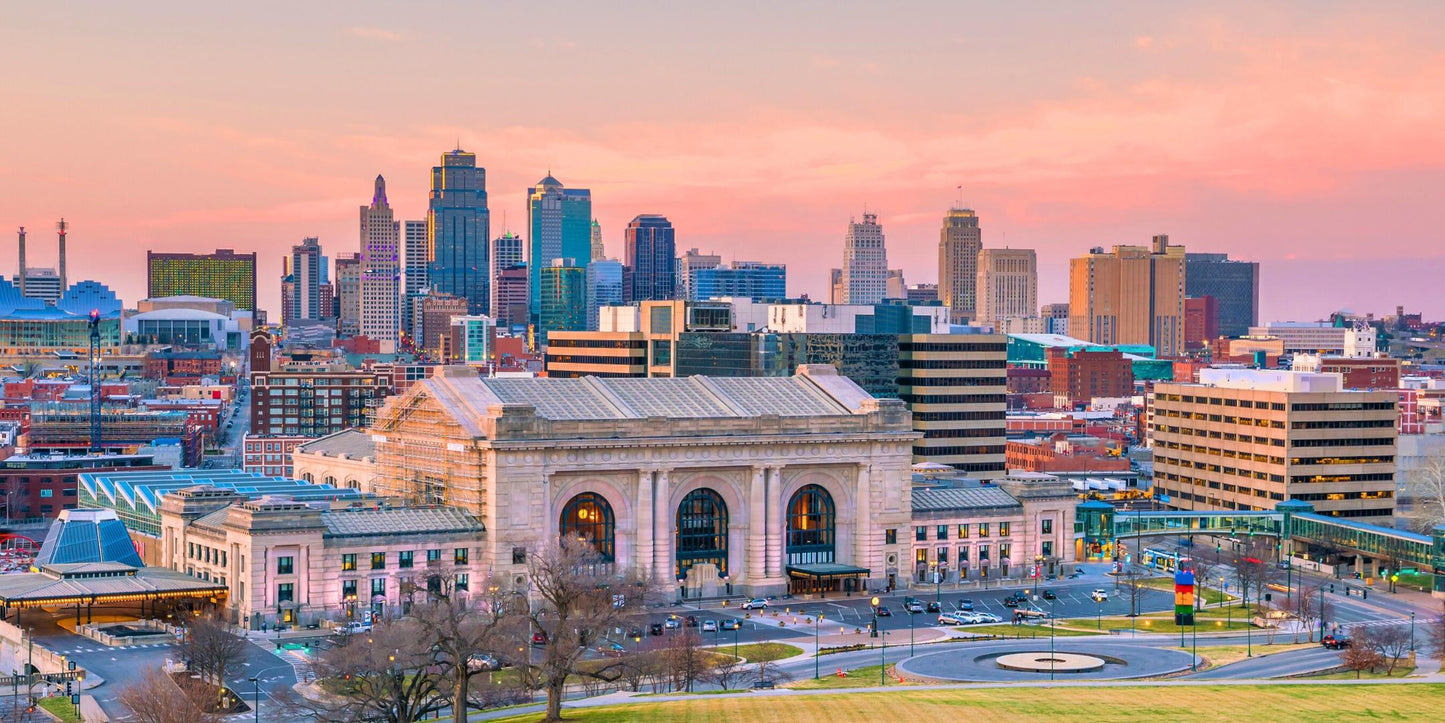 Kansas City skyline and Union Station — The Lauren Ashtyn Collection pop-up hair salon