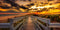 Long Island beach boardwalk at sunset — The Lauren Ashtyn Collection pop-up hair salon
