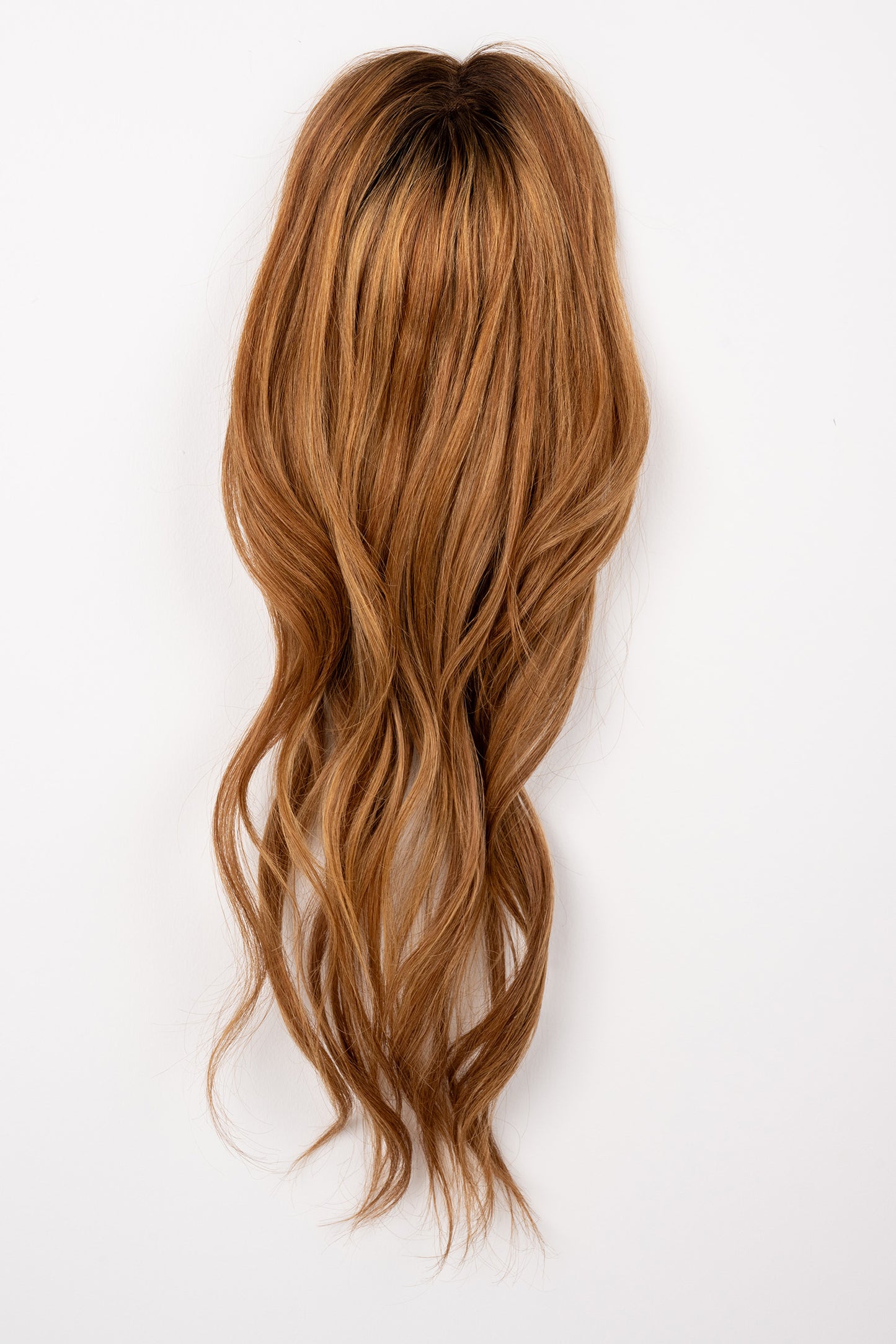 "Soft Copper Glow" 12-18" Full Volume Topper