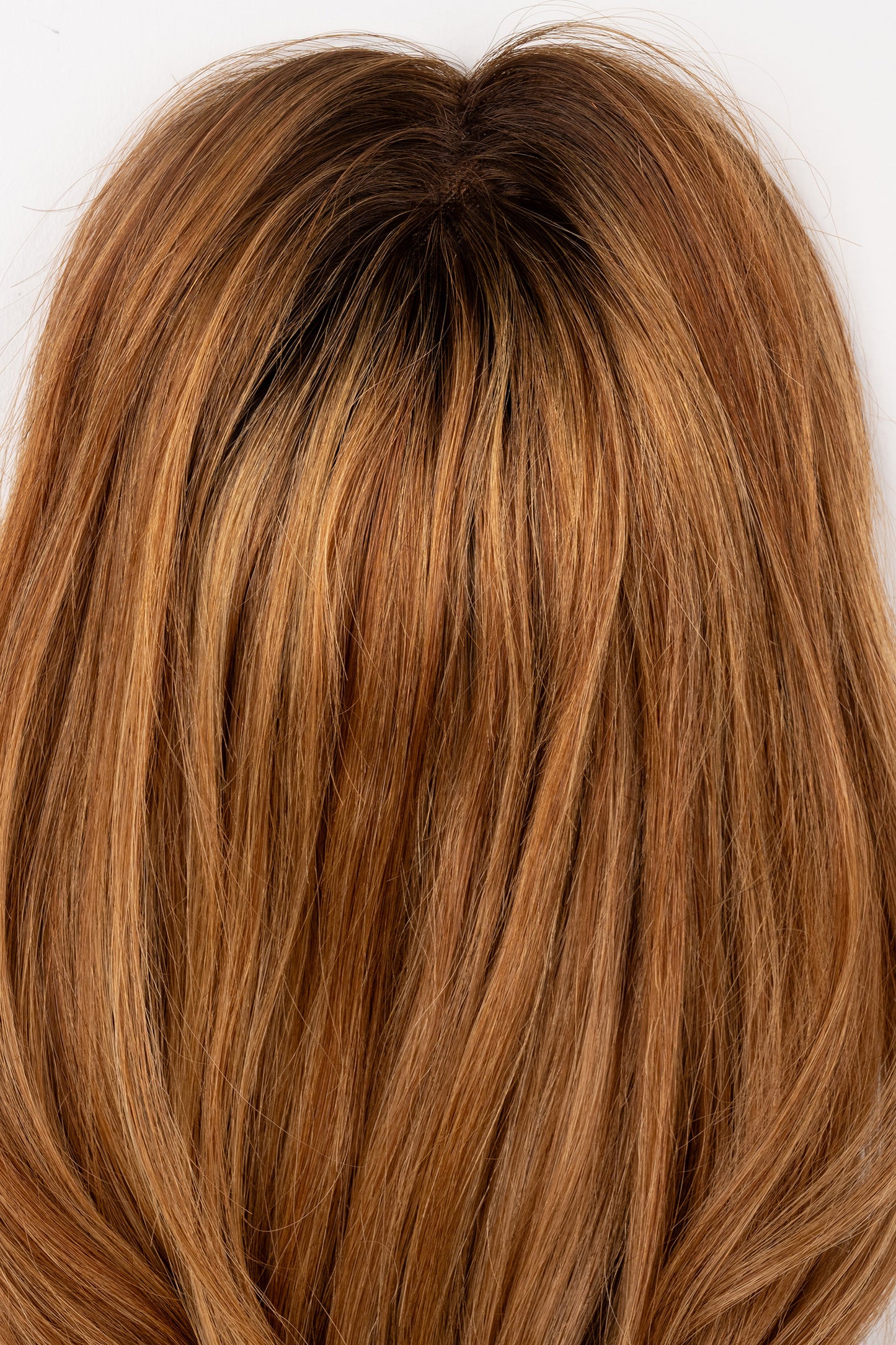 "Soft Copper Glow" 12-18" Full Volume Topper