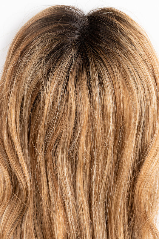 "Ashen Caramel" 12-16" Light Volume Topper