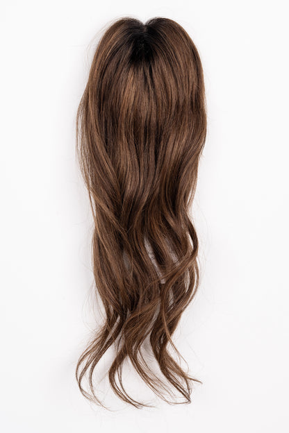 "Satin Mocha" 12-16" Light Volume Topper