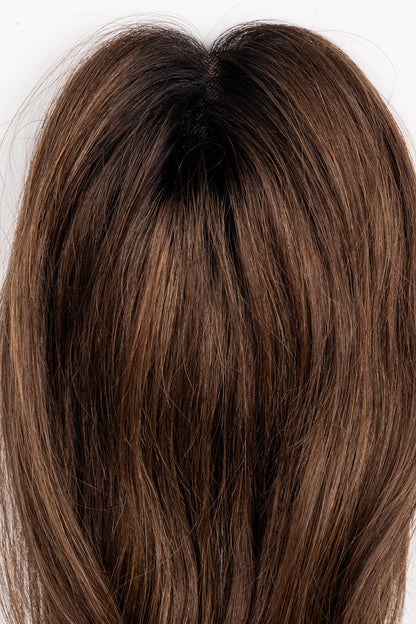 "Satin Mocha" 12-16" Light Volume Topper