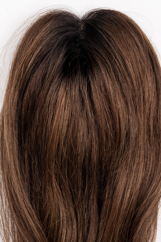 "Satin Mocha" 12-16" Light Volume Topper