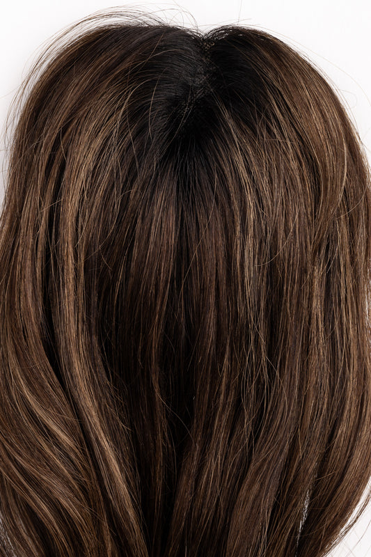 "Candied Pecan" 12-16" Light Volume Topper