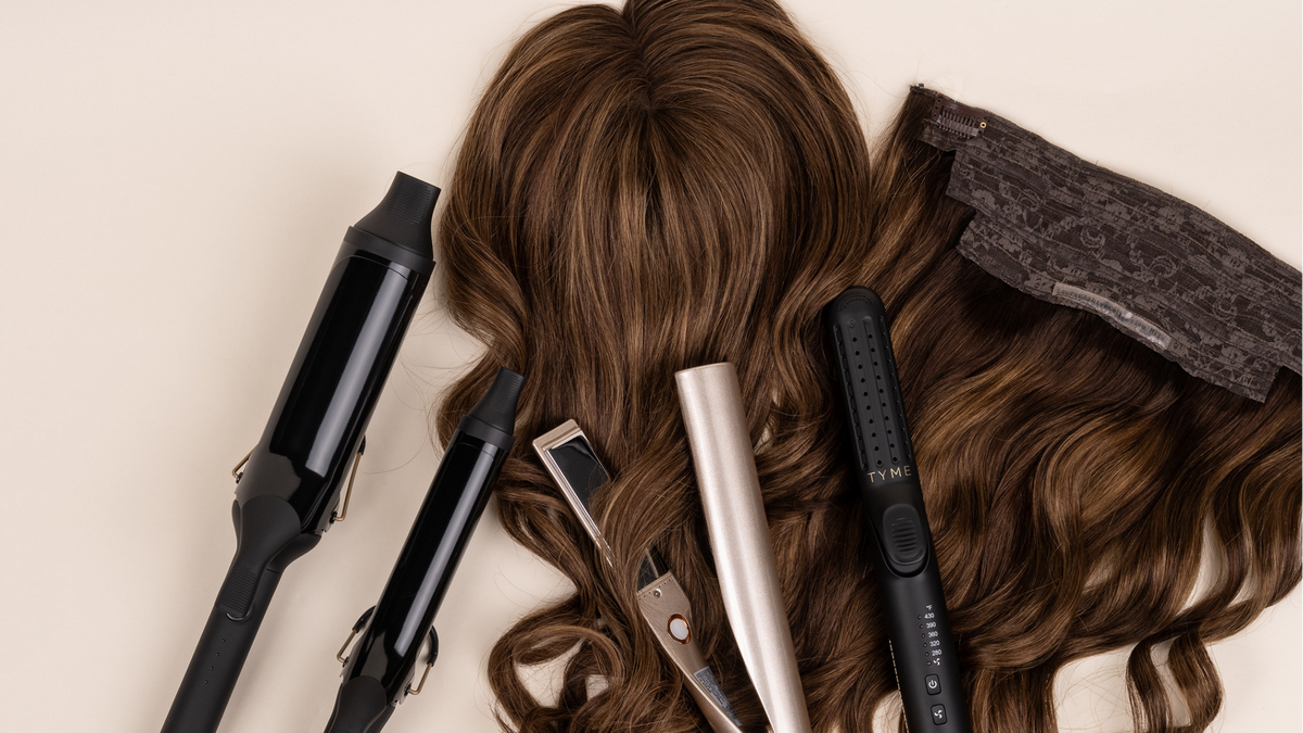 A professional caring for a hand-tied human hair topper