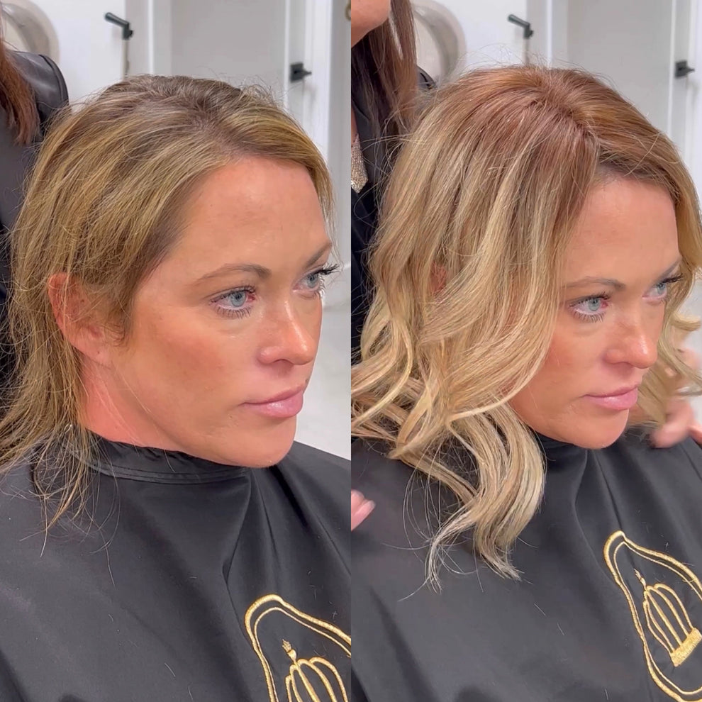 Hair Extensions Before and After: Toppers, Halos & Wigs ...