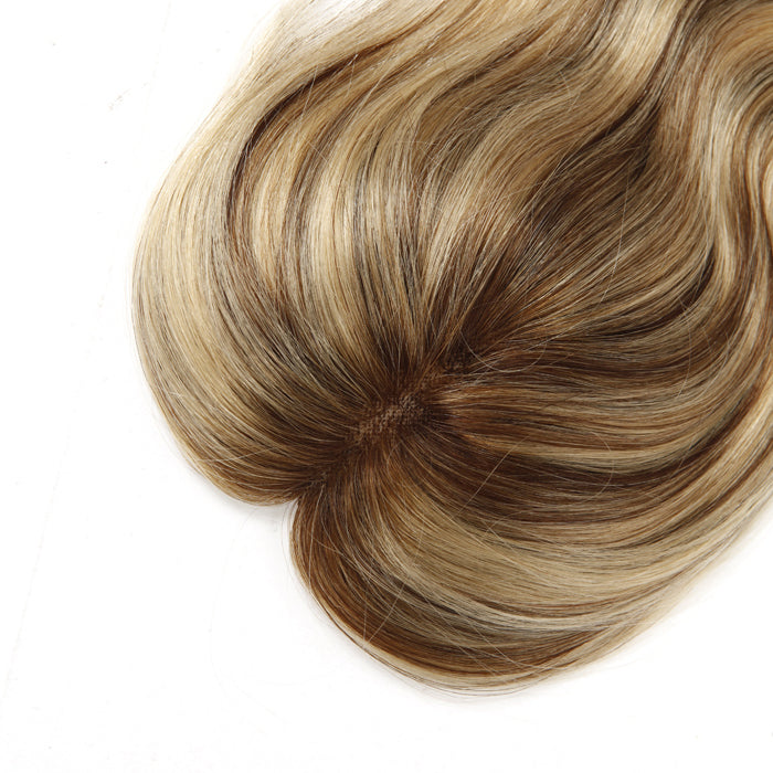 Before and after: a client's fine hair transformed with a Lauren Ashtyn human hair topper