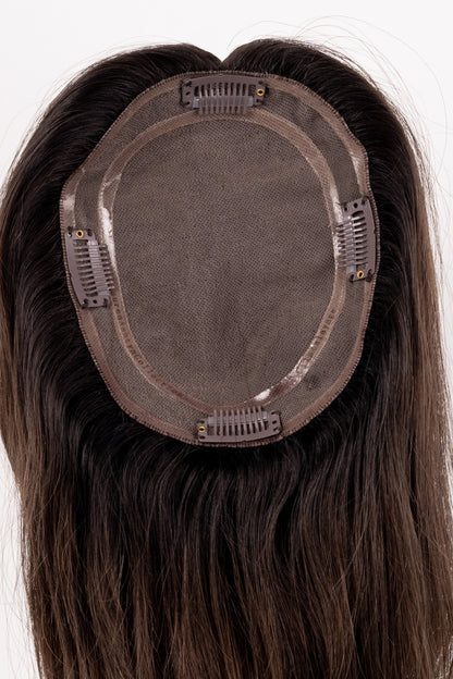 "Mocha" 12-18" Full Volume Topper