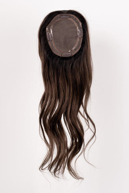 "Mocha" 12-18" Full Volume Topper