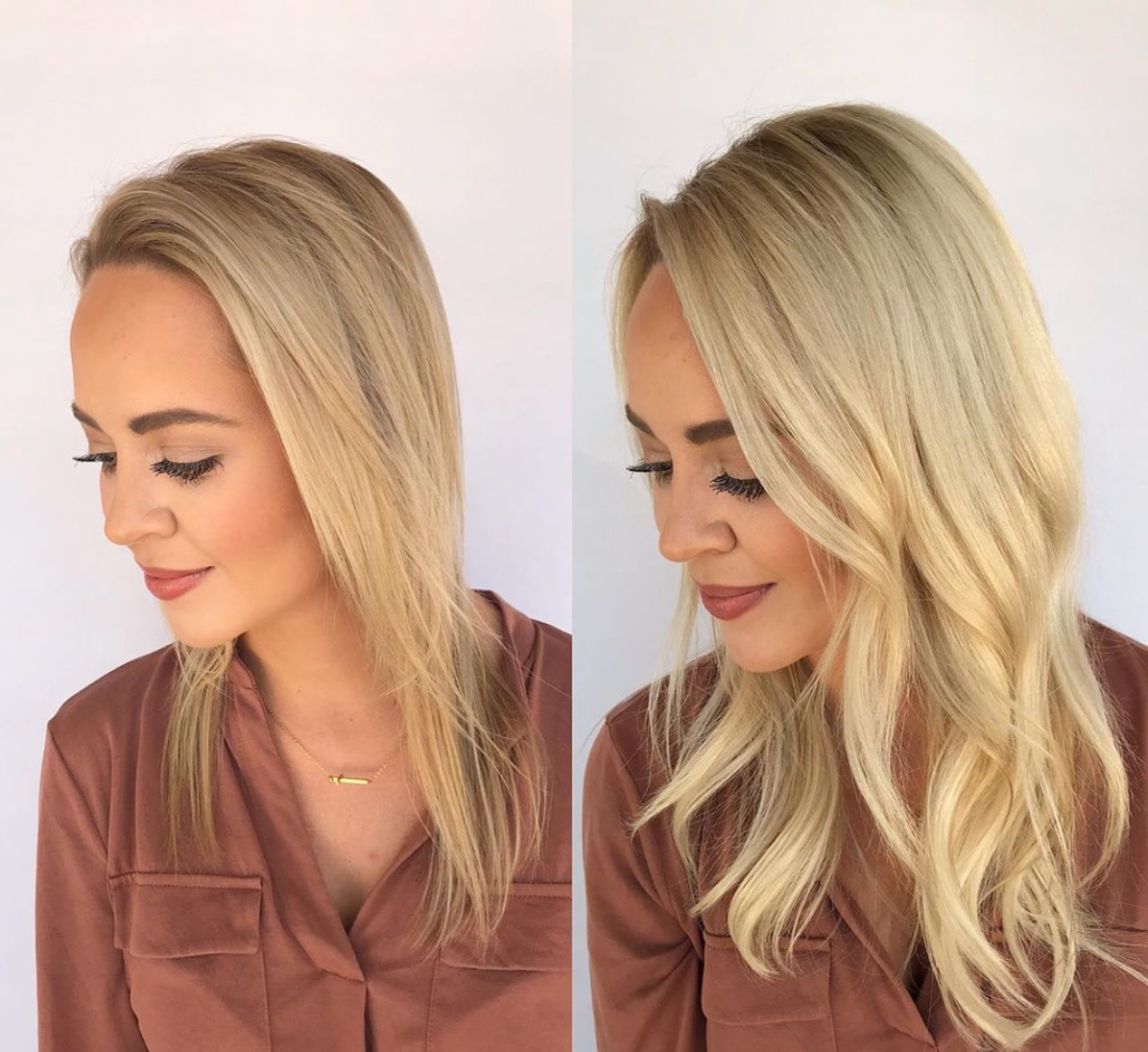 Dimensional multi-tonal human hair color swatch for a Lauren Ashtyn Collection topper