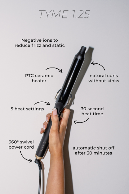 TYME 1.25" ⎸ Best Curling Iron For Bouncy Curls