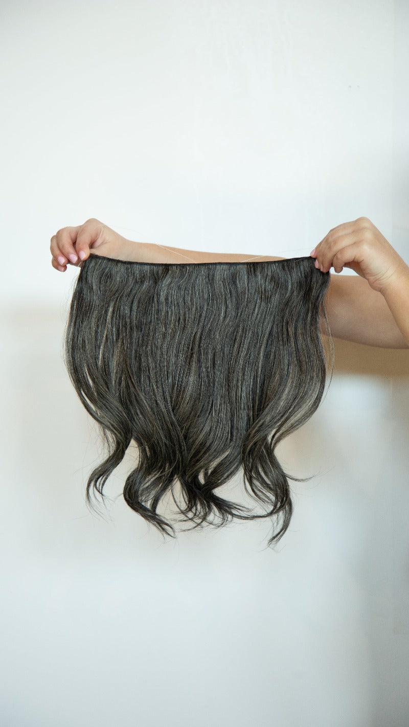 Black and Silver Hair Extensions