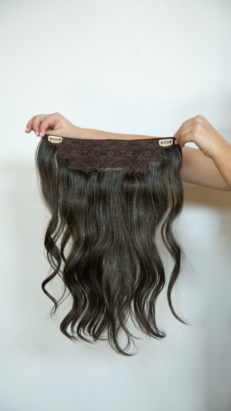 Black and Silver Hair Extensions