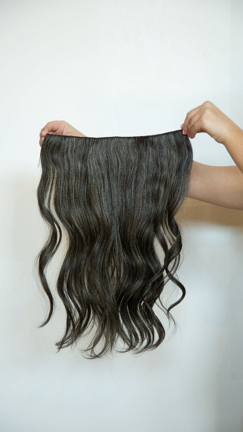 Black and Silver Hair Extensions